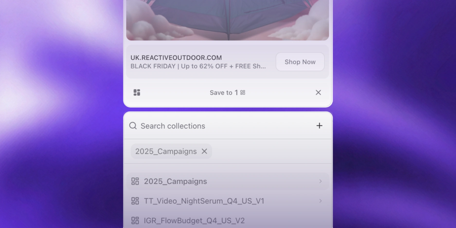 Sauvegarde en un clic
